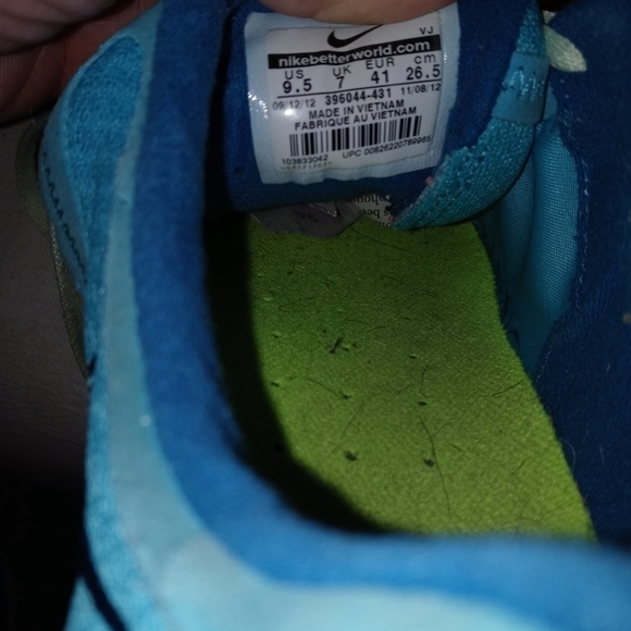 Nike Womens Free 7.0 396044-431 Blue Running Shoes Lace Up Low Top Size 9.5 - Picture 4 of 8